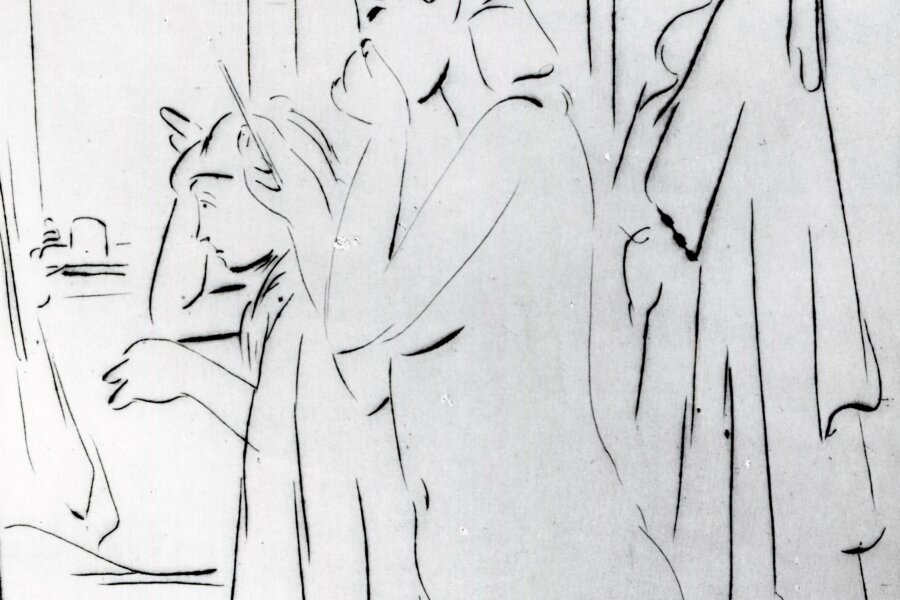 Eugen Nevan, Přítelkyně v šatně, 1945